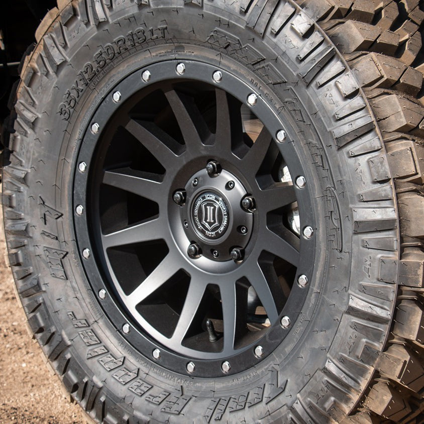 ICON Alloys Compression 18x9 6x135 +6mm Satin Black Wheel — image 3