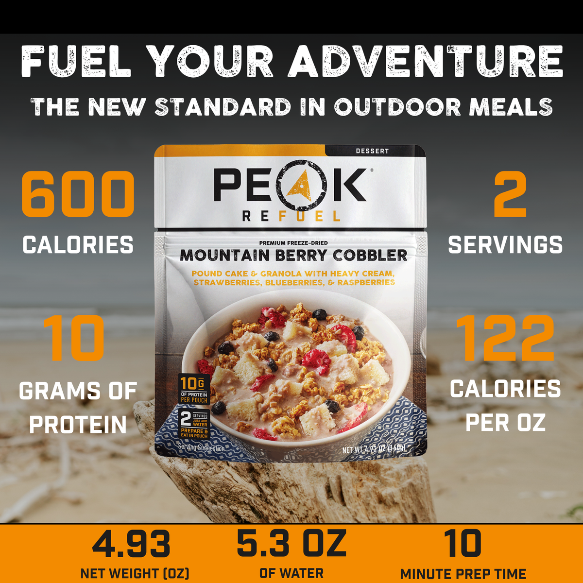Peak Refuel Mountain Berry Cobbler Freeze-Dried Dessert — image 3