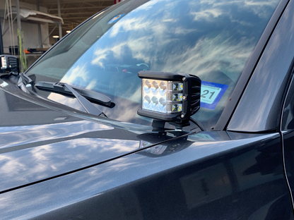 Low Profile Ditch Light Brackets Kit For 2016-2023 Toyota Tacoma