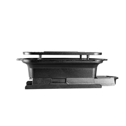 Side profile of grill.