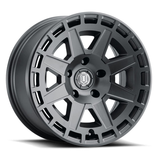 ICON Alloys Compass 17x8.5 6x5.5 0mm Satin Black Wheel — image 1