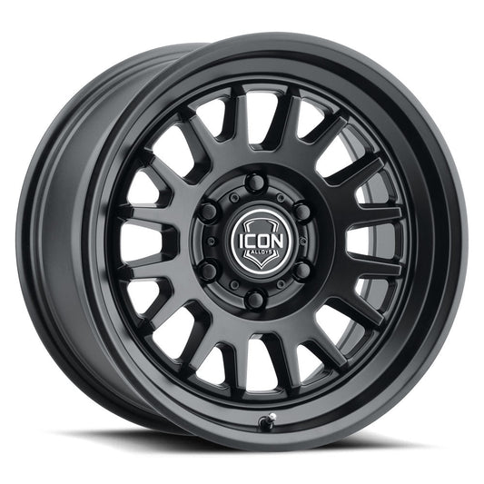 ICON Alloys Anza 17x8.5 5x150 +25mm Satin Black Wheel — image 1