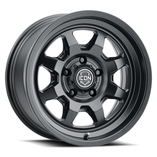 ICON Alloys Nuevo 17x8.5 5x150 +25mm Satin Black Wheel — image 1
