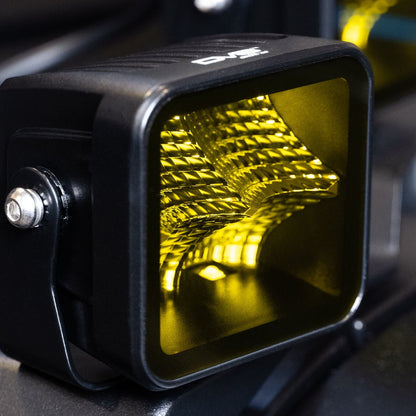 DV8 Offroad 3-Inch Elite Series LED Amber Pod Light — image 4