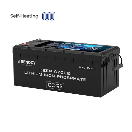Core - Renogy 12V 300Ah Deep Cycle Lithium Iron Phosphate Battery w/Self-Heating Renogy