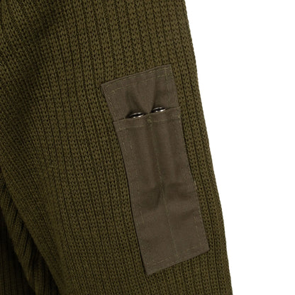 Italian OD Commando Sweater V-Neck | Unissued