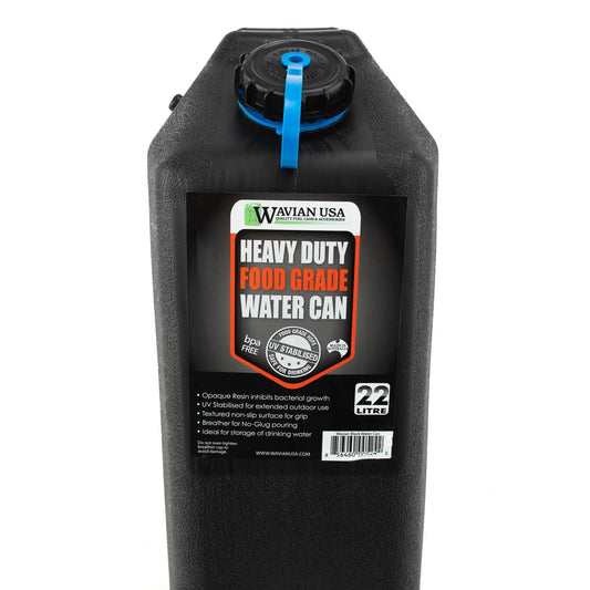 Wavian Water Can Black - 5.8 Gallon (22 Liter)