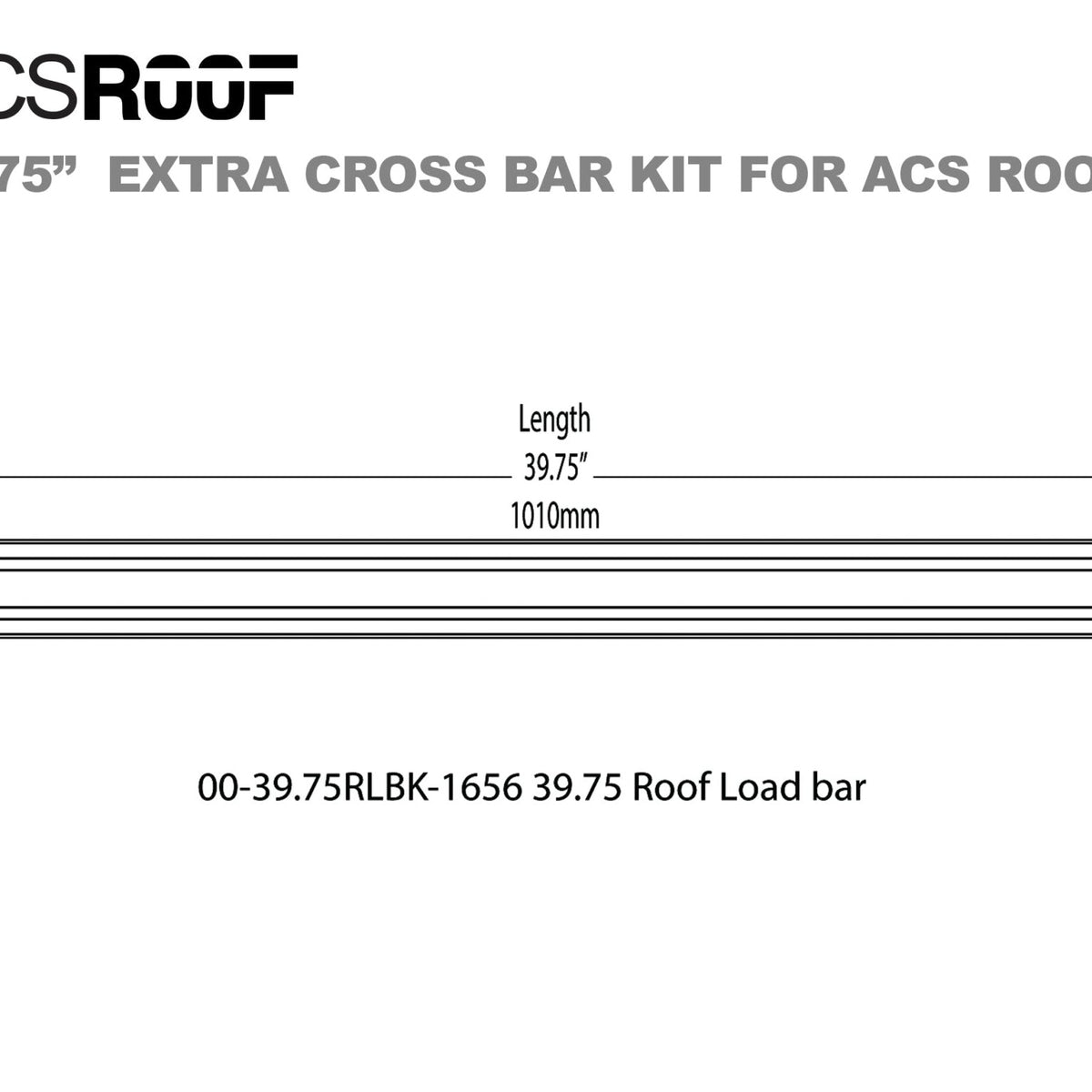 ACS ROOF PLATFORM RACK - Extra Load Bar Kit - Leitner Designs