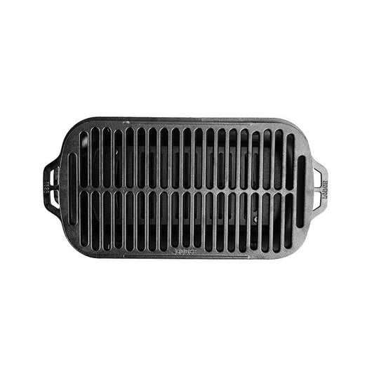 Top view of grill featuring grill surface.