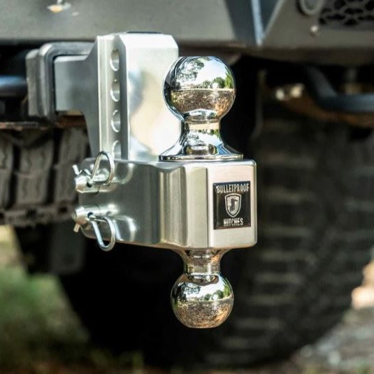 BulletProof Hitches 2.0 Aluminum Medium Duty 2-Inch Drop Rise Hitch with Stainless Dual Ball — image 6