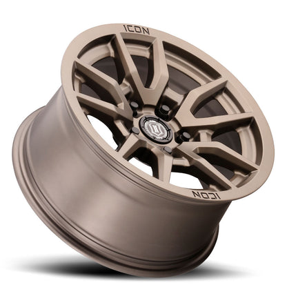 ICON Alloys Vector 5 17x8.5 5x150 +25mm Bronze Wheel — image 3