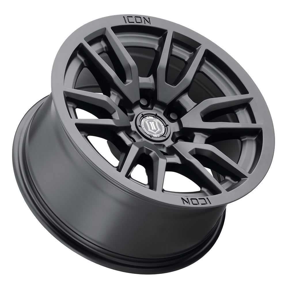 ICON Alloys Vector 6 17x8.5 6x135 +6mm Satin Black Wheel — image 3