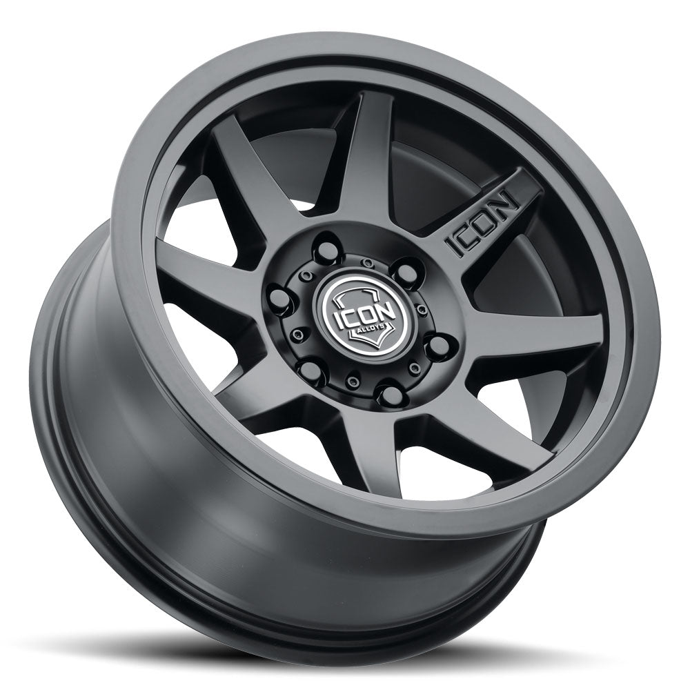 ICON Alloys Rebound SLX 17x8.5 6x5.5 0mm Satin Black Wheel — image 3