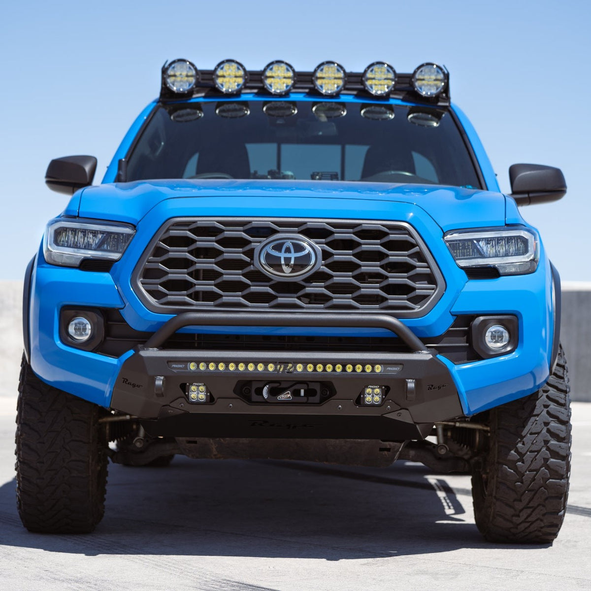 Rago Fabrication 2016-2023 Tacoma Winch Front Bumper with Top Hoop — image 5