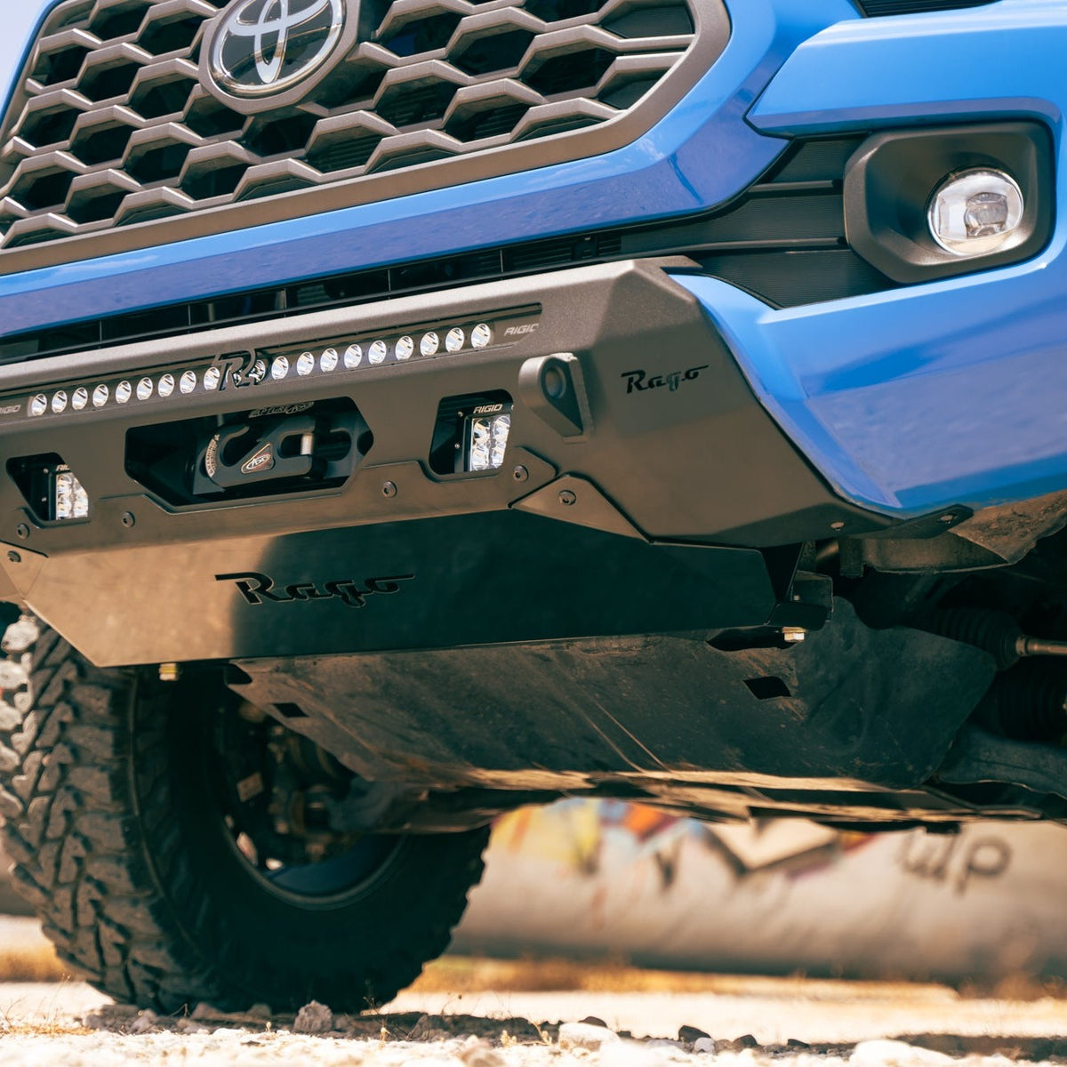 Detail of 3rd Gen Tacoma Center Mount Front Bumper