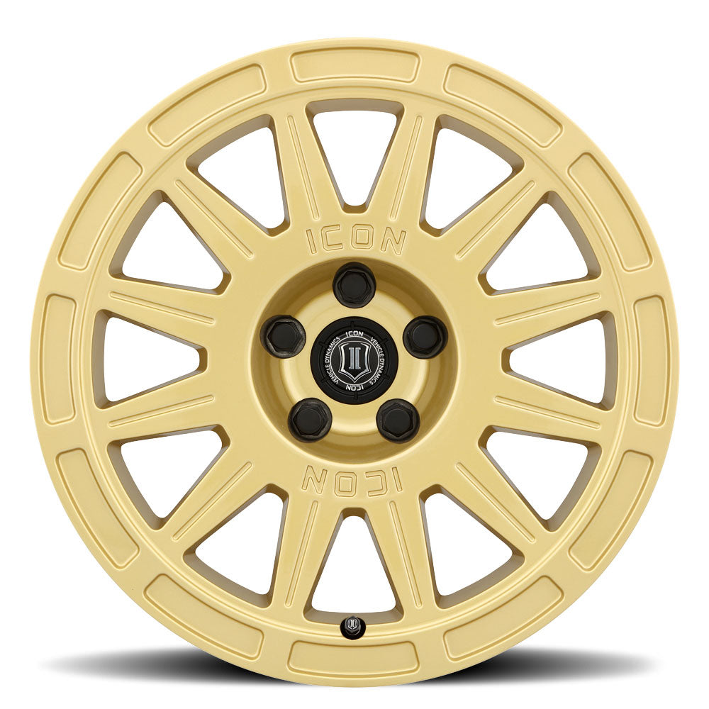 ICON Alloys Ricochet 17x8 5x4.5 +38mm Gloss Gold Wheel — image 2