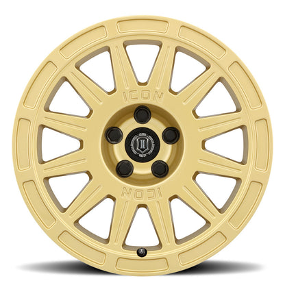 ICON Alloys Ricochet 17x8 5x4.5 +38mm Gloss Gold Wheel — image 2