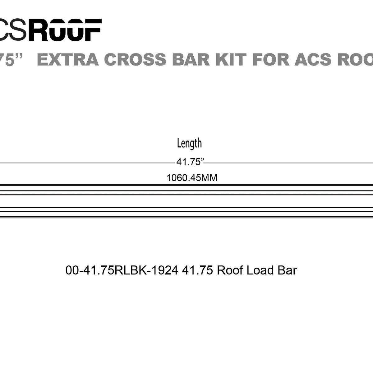 ACS ROOF PLATFORM RACK - Extra Load Bar Kit - Leitner Designs