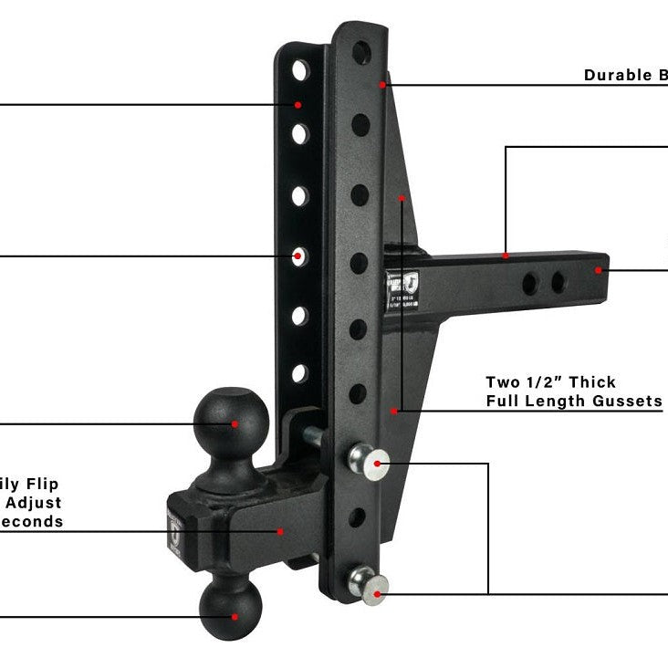 BulletProof Hitches Heavy Duty 2.0" 4" and 6" Offset Hitch — image 4