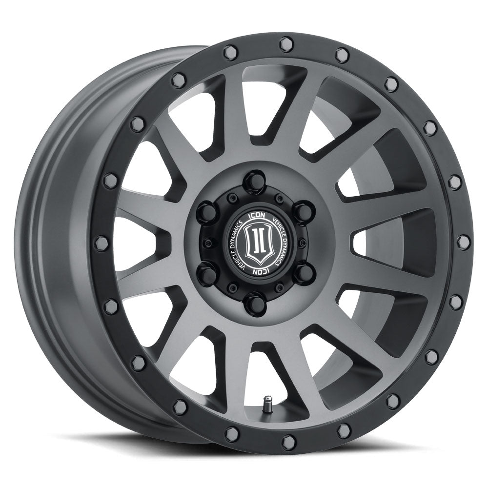 ICON Alloys Compression 18x9 6x5.5 +25mm Titanium Wheel — image 1