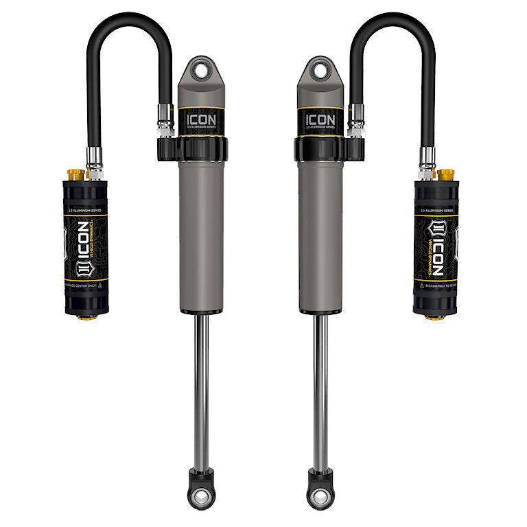 ICON V.S. 2.5 Aluminum Series Front Shock Absorbers for Jeep Wrangler JL and Gladiator, Remote Reservoir with CDCV, Pair — image 1