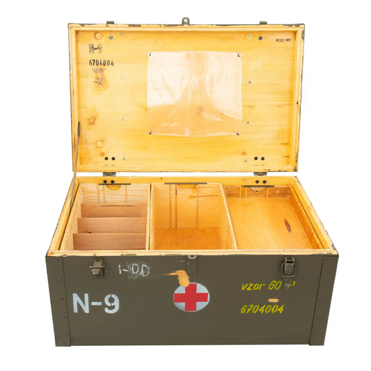 Czech Army Wooden Medical Box | 31" x 20" x 17" | Issued