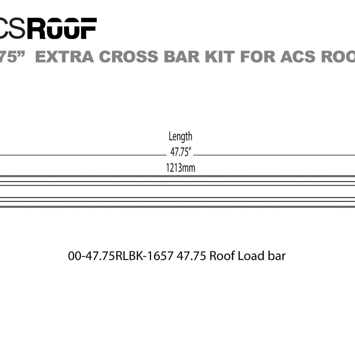 ACS ROOF PLATFORM RACK - Extra Load Bar Kit - Leitner Designs
