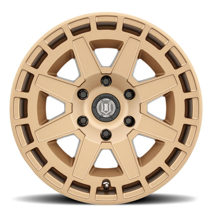 ICON Alloys Compass 17x8.5 6x135 +6mm Satin Brass Wheel — image 2