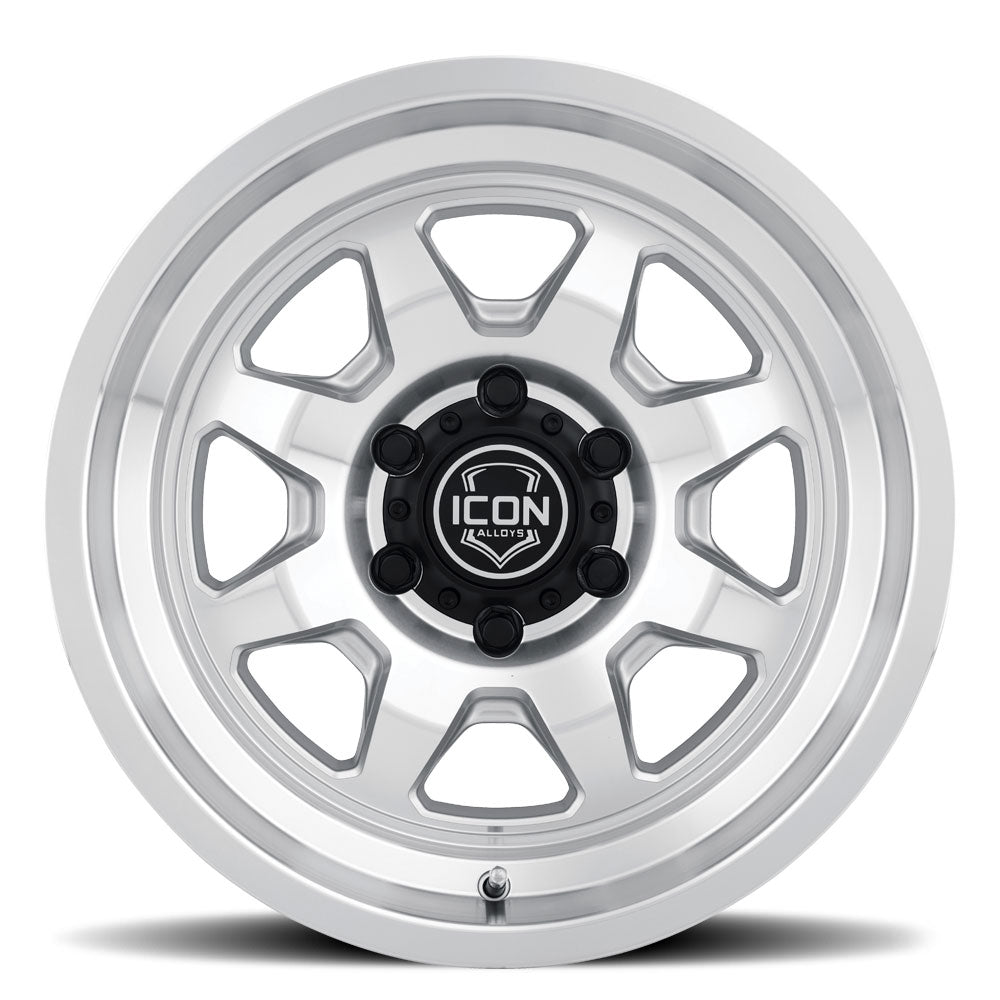 ICON Alloys Nuevo 17x8.5 5x150 +25mm Silver Machined Wheel — image 2