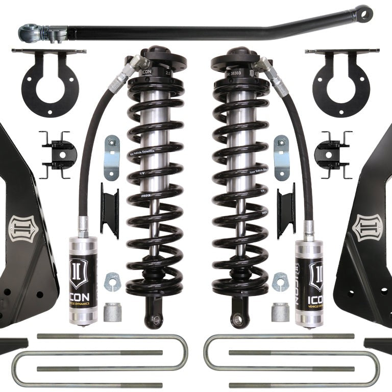 ICON Stage 2 Coilover Conversion System for 2011-2016 Ford F-250/F-350 4-5.5" Lift — image 1