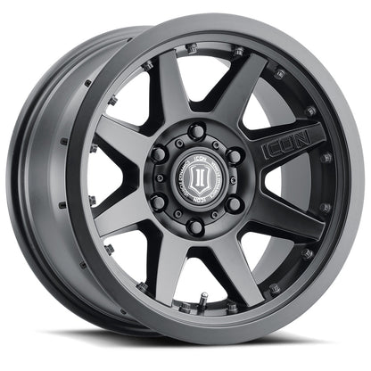 ICON Alloys Rebound Pro 17x8.5 5x5.5 0mm Satin Black Wheel — image 1