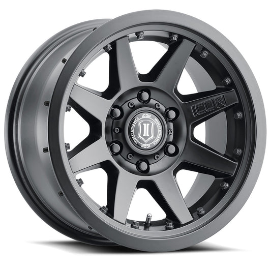 ICON Alloys Rebound Pro 17x8.5 5x5.5 0mm Satin Black Wheel — image 1