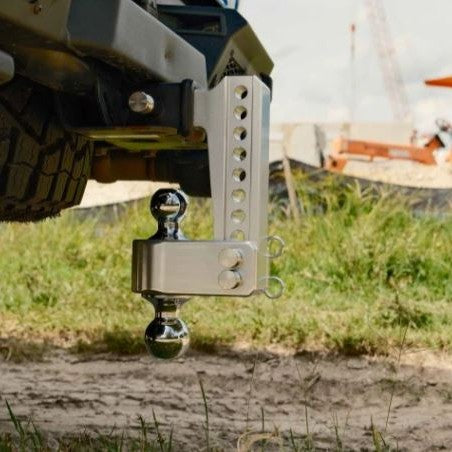 BulletProof Hitches 2-Inch Aluminum Medium Duty 6-Inch Drop Rise Hitch with Stainless Dual Ball — image 5