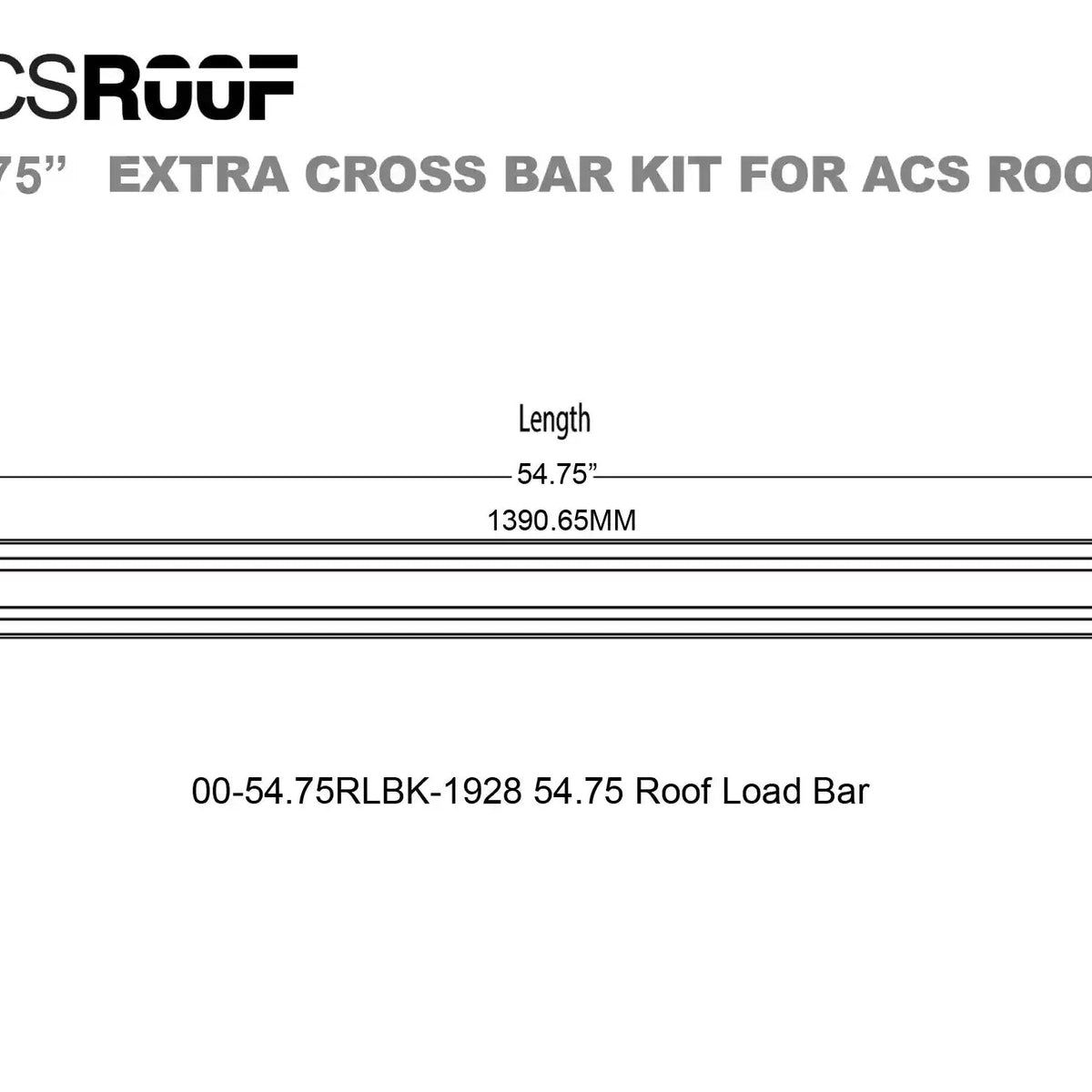 ACS ROOF PLATFORM RACK - Extra Load Bar Kit - Leitner Designs