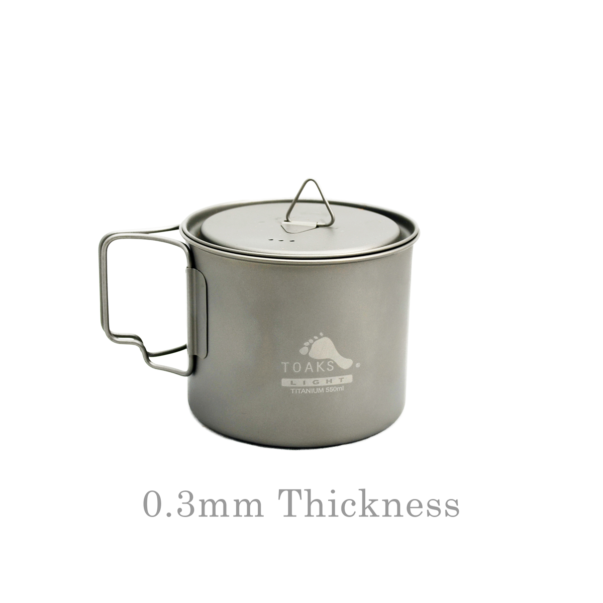 TOAKS Ultralight Titanium 550ml Backpacking Pot — image 1
