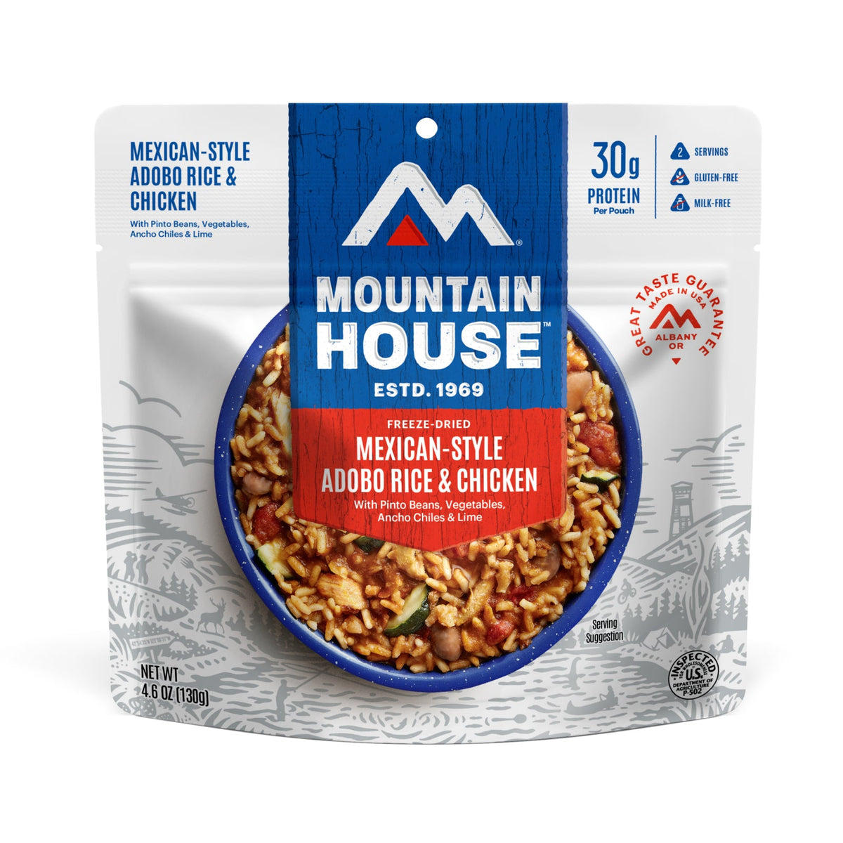 55176 Mexican Adobo Rice and Chicken Adventure Meal Pouch