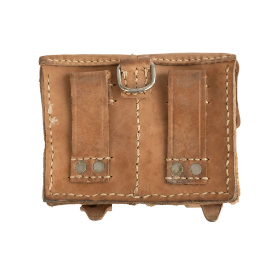 Serbian Dual Leather Ammo Pouch | Issued