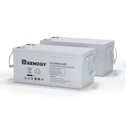 Deep Cycle AGM Battery 12 Volt 100Ah/200Ah Renogy