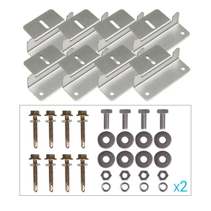 Solar Panel Mounting Z Bracket -- Set of 4 Renogy