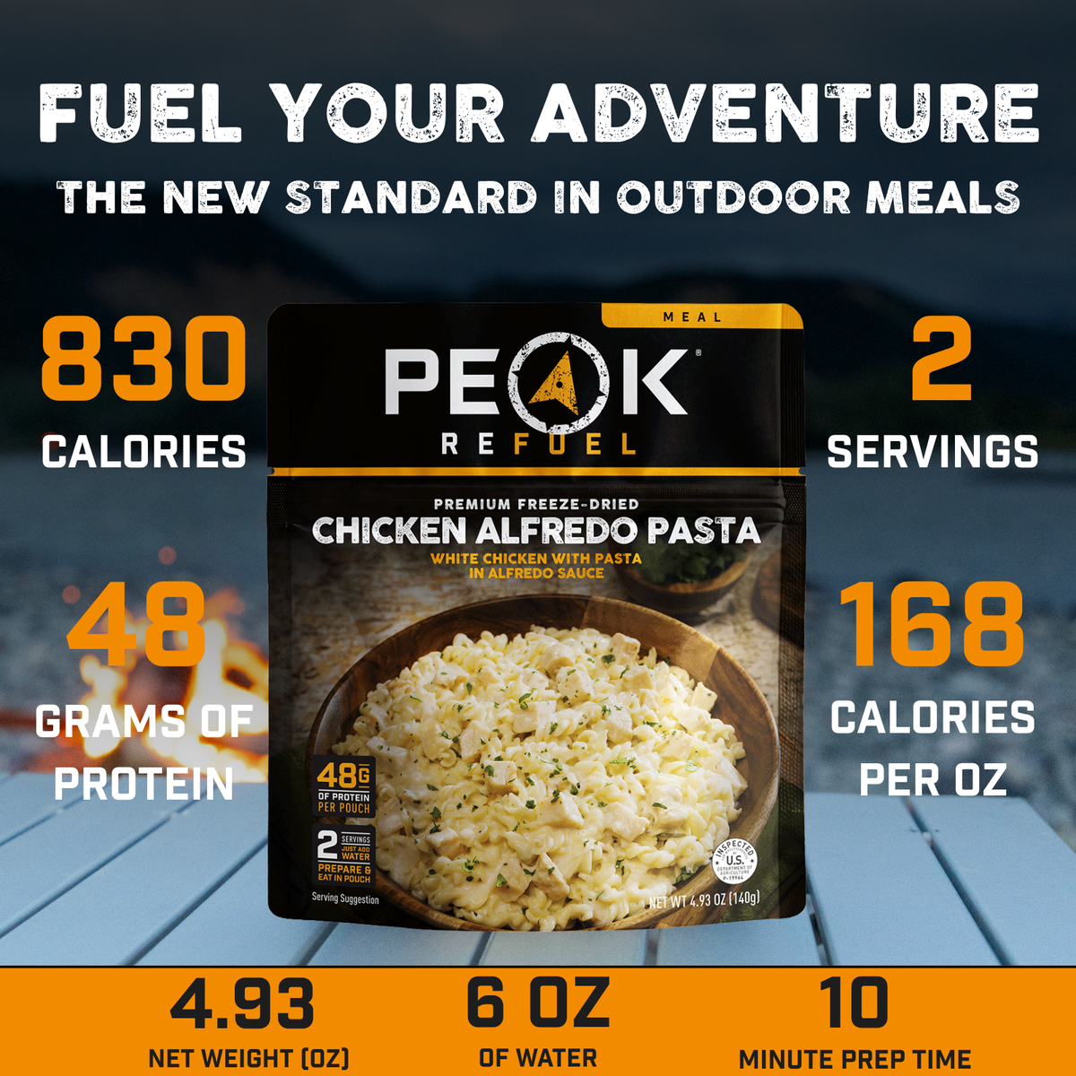 Peak Refuel Chicken Alfredo Freeze-Dried Meal — image 3