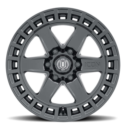 ICON Alloys Raider 17x8.5 6x120 0mm Satin Black Wheel — image 2