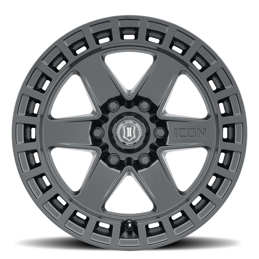 ICON Alloys Raider 17x8.5 6x135 +6mm Satin Black Wheel — image 2