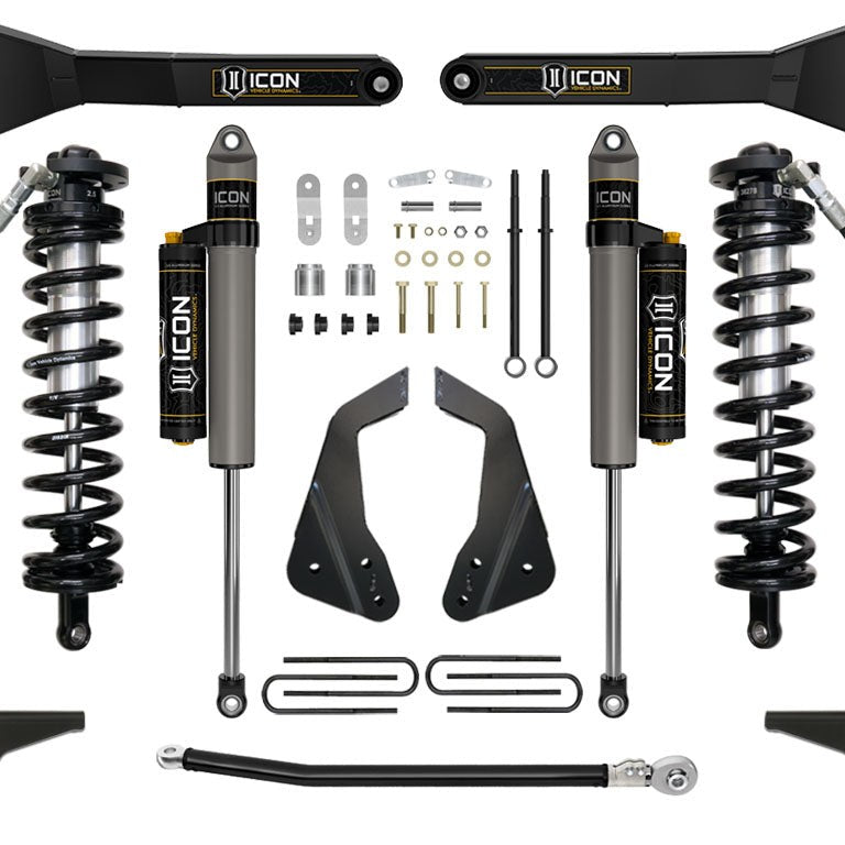 ICON Vehicle Dynamics 2005-2007 Ford F-250/F-350 4-5.5 Inch Lift Stage 4 Coilover Conversion with Radius Arm — image 1