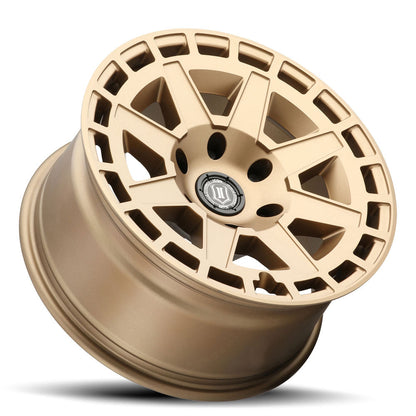 ICON Alloys Compass 17x8.5 6x135 +6mm Satin Brass Wheel — image 3