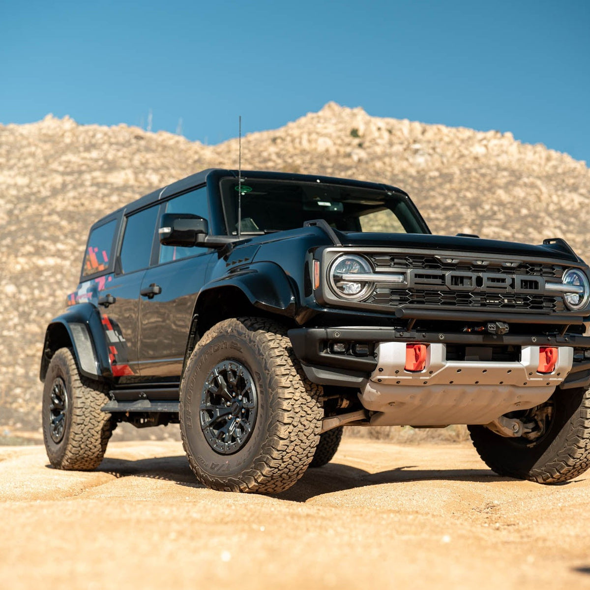 Ford Bronco Tube Push Bar with camera relocation.