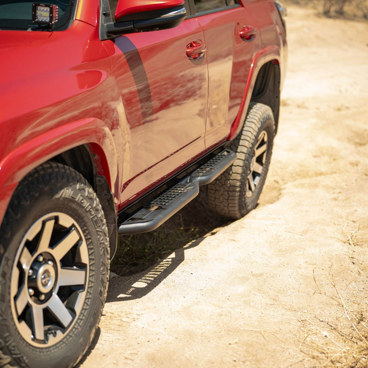 OE Plus Side Steps for the 2010-2024 Toyota 4Runner on the trail