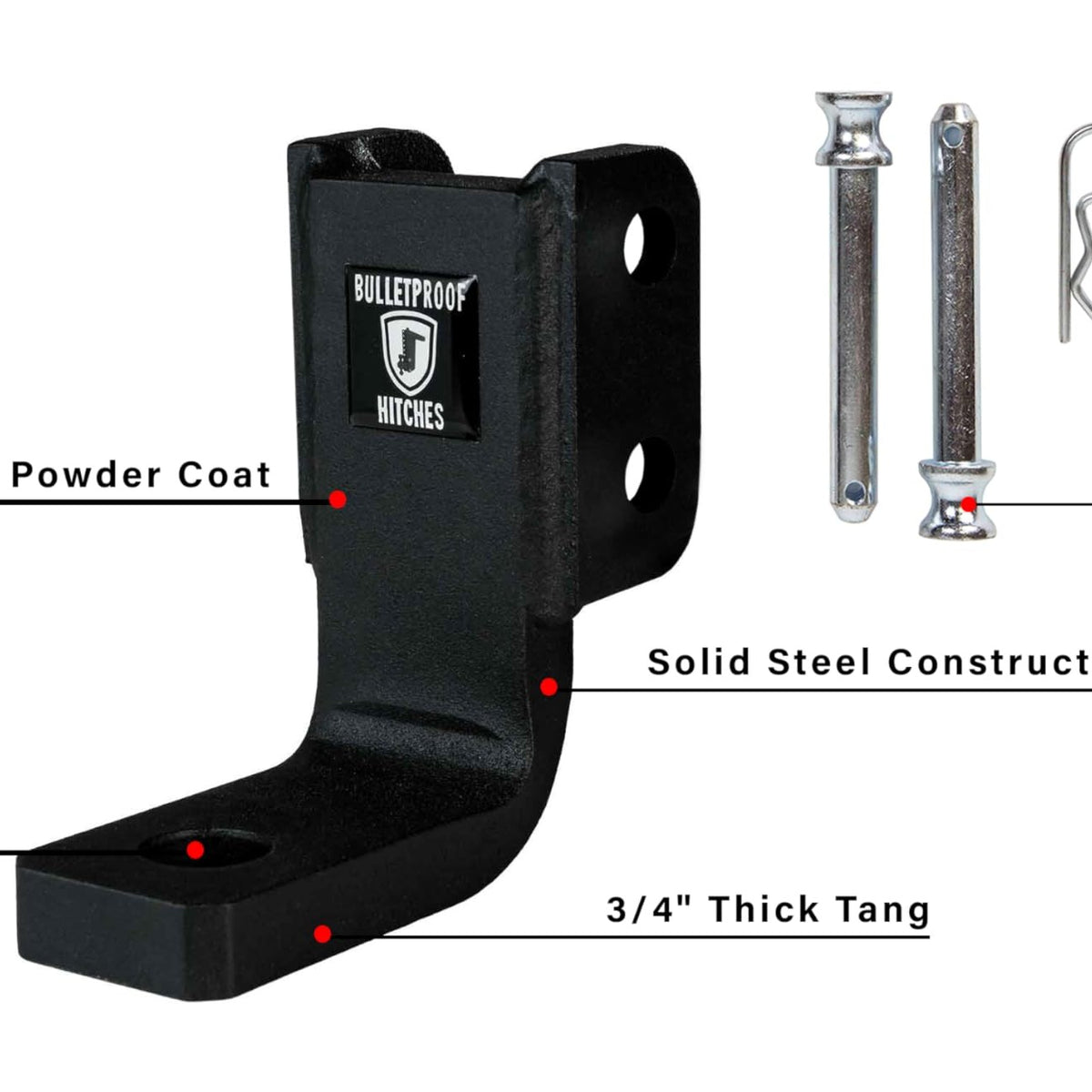 BulletProof Hitches Light Duty Drop Tang Ball Mount Attachment — image 6