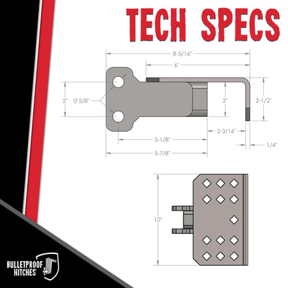 BulletProof Hitches Hitch Step Attachment 1,000 lb Rated — image 6