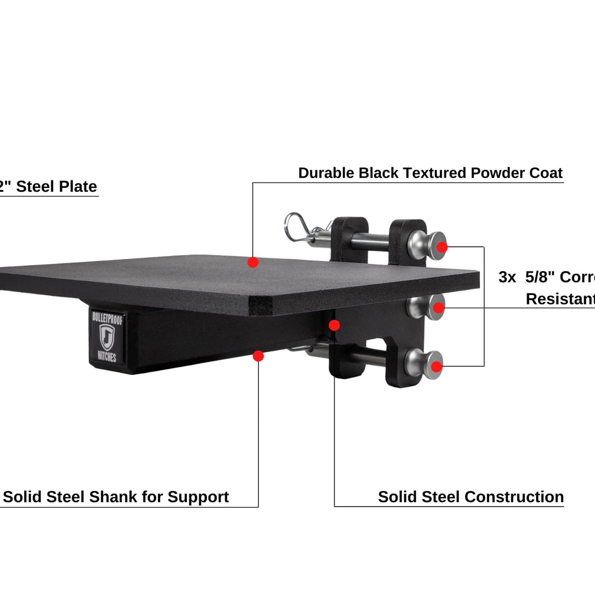 BulletProof Hitches Flat Plate Hitch Attachment — image 4