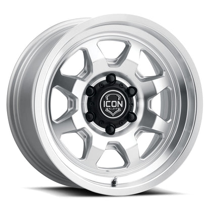 ICON Alloys Nuevo 17x8.5 5x150 +25mm Silver Machined Wheel — image 1